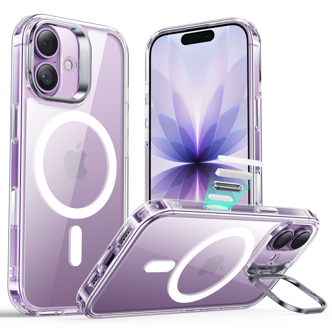 iPhone 17 Classic Hybrid Magnetic Case (Camera Control, Stash Stand) - Clear  Product type