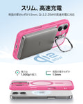 iPhone 17 Classic Hybrid Magnetic Case (Camera Control, Stash Stand) - Frosted Pink  Product type