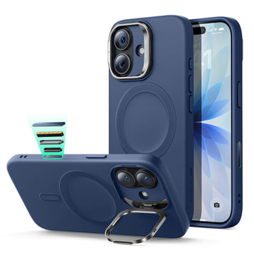 iPhone 17 Cloud Soft Magnetic Case (Camera Control, Stash Stand) - Navy Blue  Product type