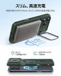 iPhone 17 Pro Classic Hybrid Magnetic Case (Camera Control, Stash Stand) - Frosted Green  Product type