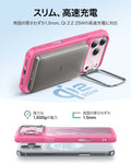 iPhone 17 Pro Classic Hybrid Magnetic Case (Camera Control, Stash Stand) - Frosted Pink  Product type