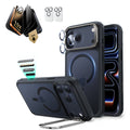iPhone 17 Pro Bundle Classic Hybrid Magnetic Case (Stash Stand) and Armorite Pro Privacy Screen Protector - Frosted Black  Product type