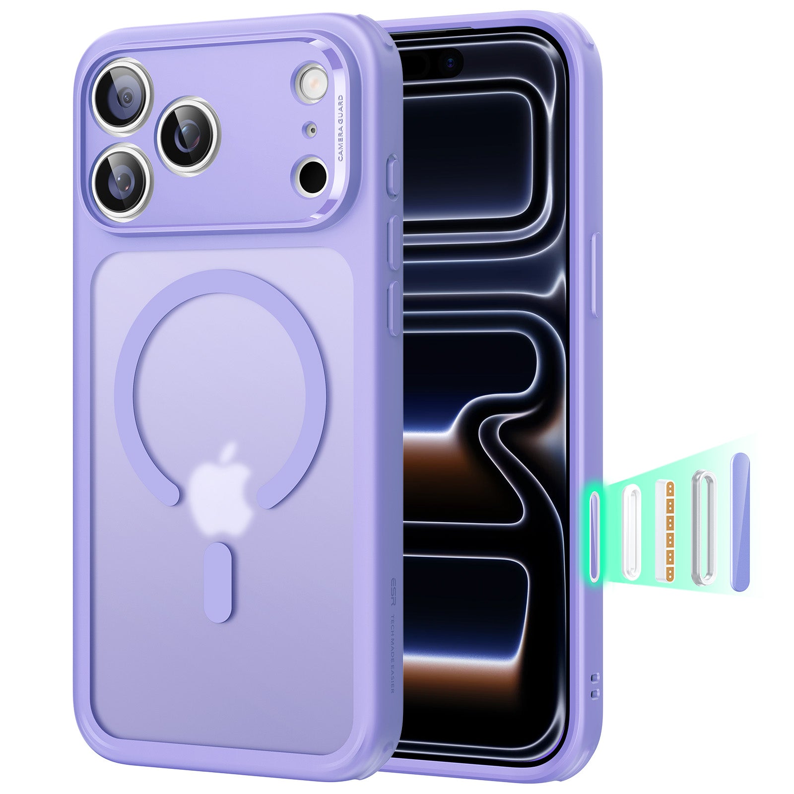 iPhone 17 Pro Max Classic Hybrid Magnetic Case (Camera Control) - Frosted Purple  Product type