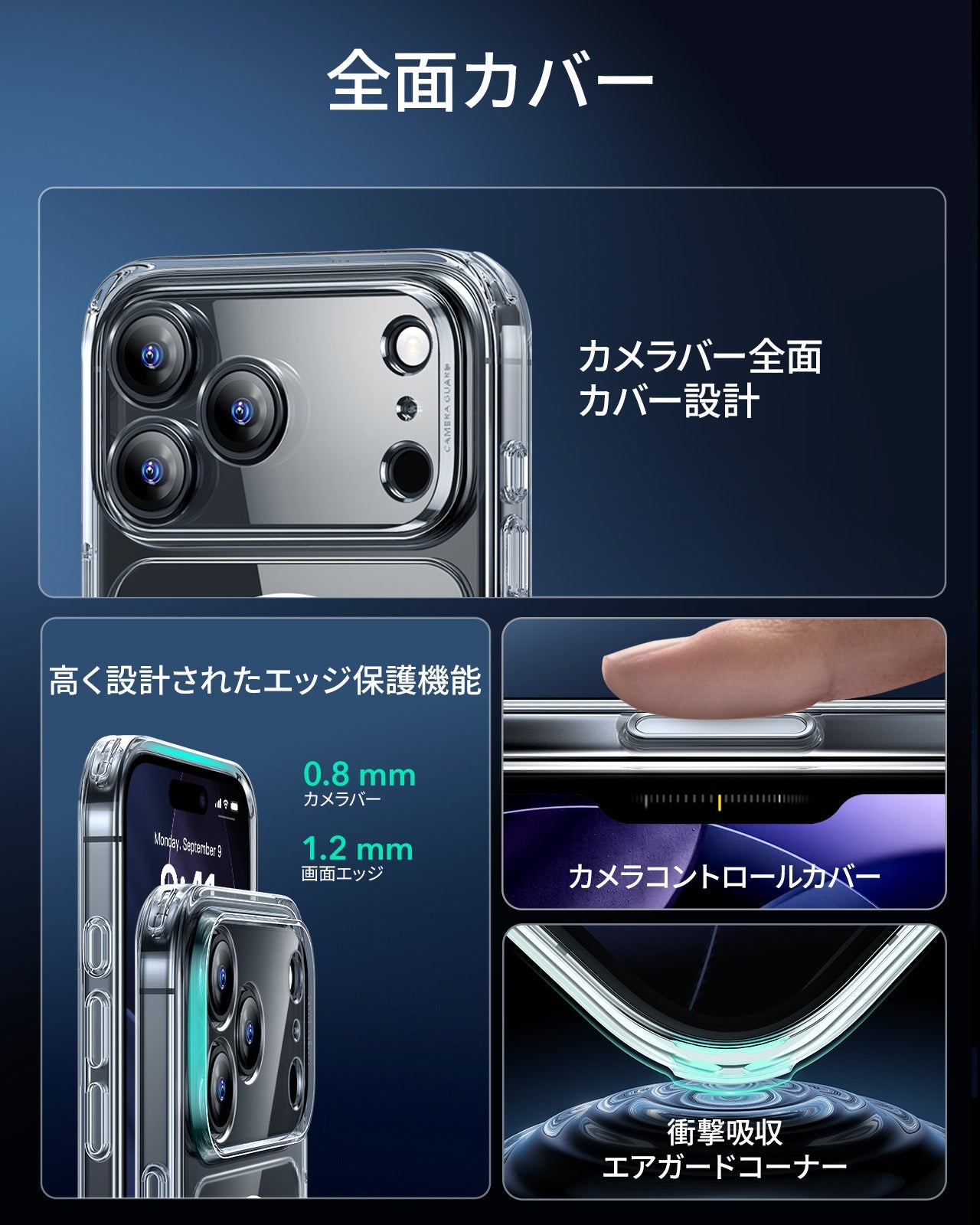 iPhone 17 Pro Max Classic Hybrid Magnetic Case (Camera Control) - Clear  Product type