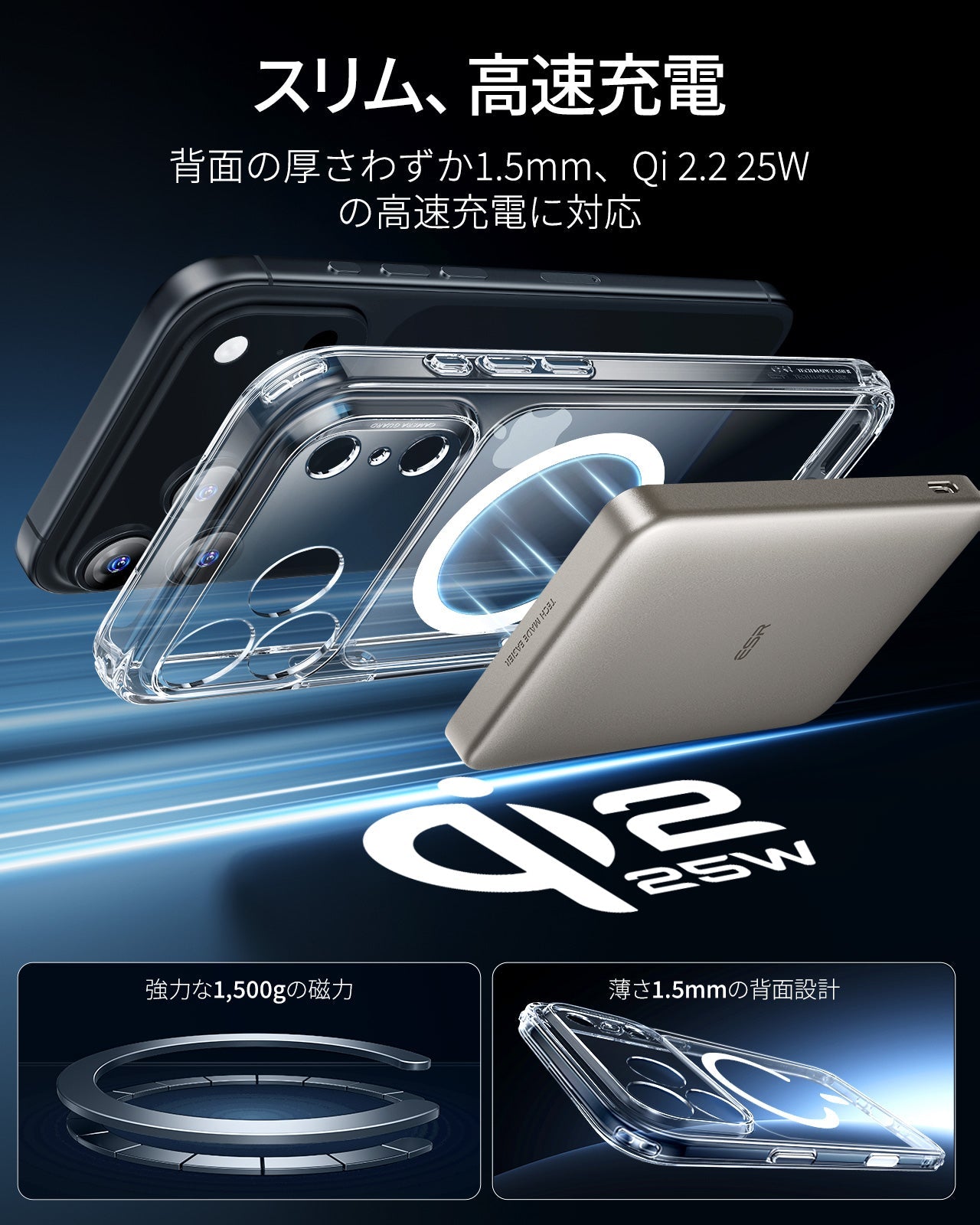 iPhone 17 Pro Max Classic Hybrid Magnetic Case (Camera Control) - Clear  Product type