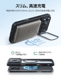 iPhone 17 Pro Max Classic Hybrid Magnetic Case (Camera Control, Stash Stand) - Clear Black  Product type