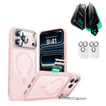 iPhone 17 Pro Max Bundle Classic Hybrid Magnetic Case (Camera Control, Stash Stand) and Armorite Privacy Screen Protector - Frosted Bubblegum Pink  Product type