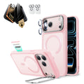 iPhone 17 Pro Max Bundle Classic Hybrid Magnetic Case (Stash Stand) and Armorite Pro Privacy Screen Protector - Frosted Bubblegum Pink  Product type