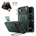 iPhone 17 Pro Max Bundle Classic Hybrid Magnetic Case (Stash Stand) and Armorite Pro Privacy Screen Protector - Frosted Green  Product type