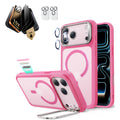 iPhone 17 Pro Max Bundle Classic Hybrid Magnetic Case (Stash Stand) and Armorite Pro Privacy Screen Protector - Frosted Pink  Product type