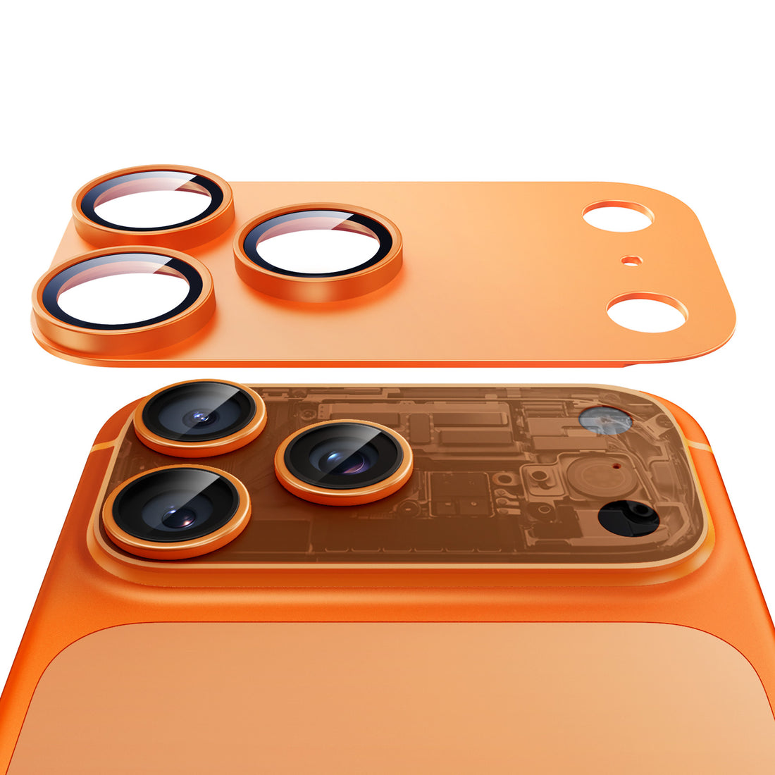 iPhone 17 Pro Max Armorite® Pro Camera Lens Protector (Full Coverage) - Orange  Product type