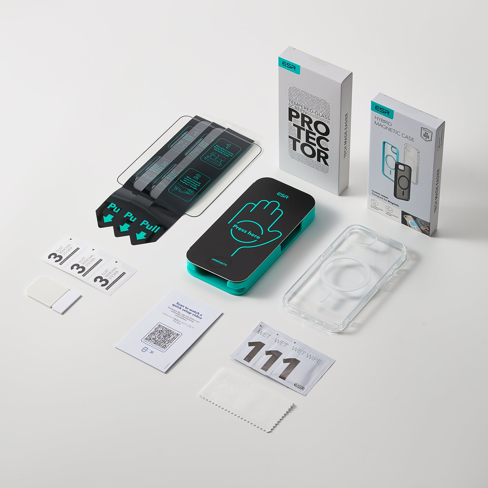 iPhone 17e Bundle Classic Hybrid Magnetic Case & Armorite® Screen Protector - Frosted Bubblegum Pink  Product type