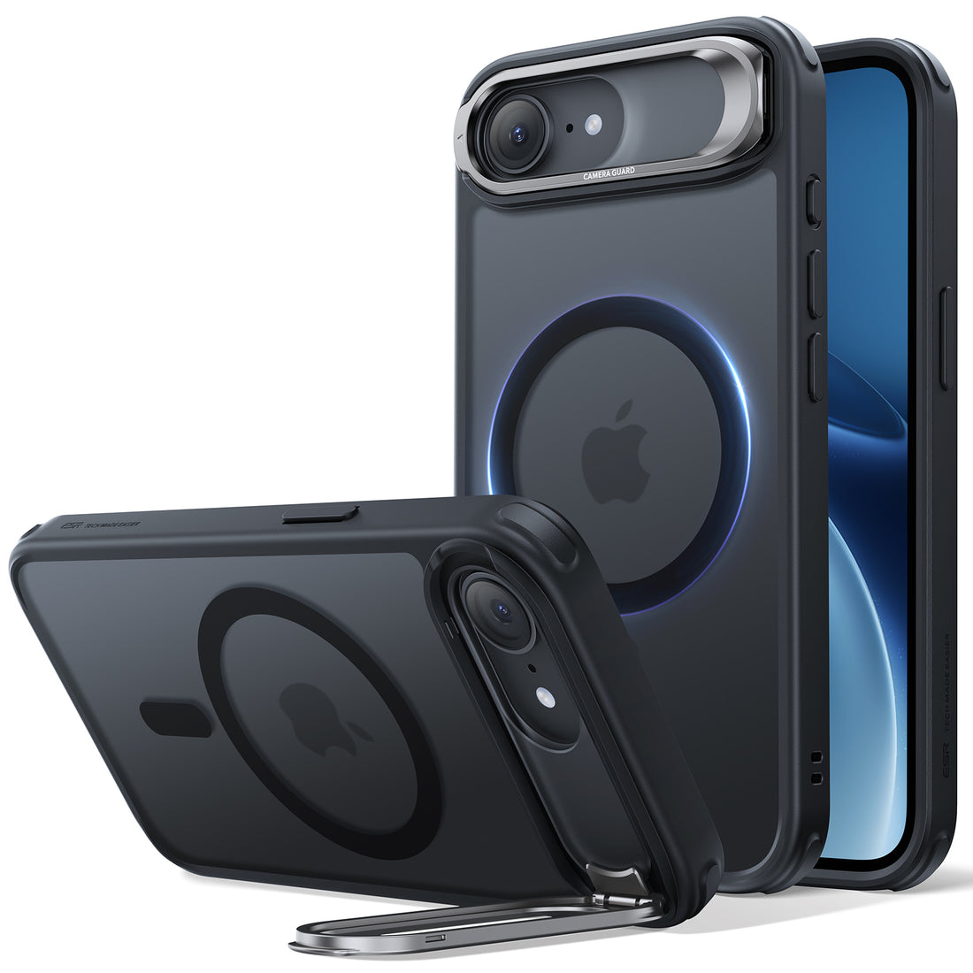 iPhone 17e Classic Hybrid Magnetic Case (Stash Stand) - Frosted Black  Product type