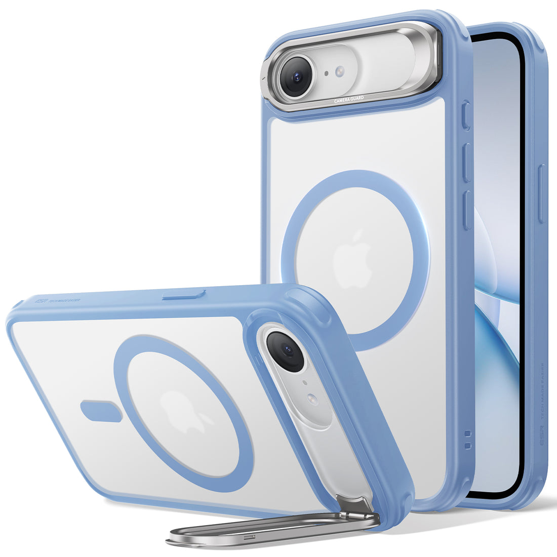 iPhone 17e Classic Hybrid Magnetic Case (Stash Stand) - Frosted Light Blue  Product type