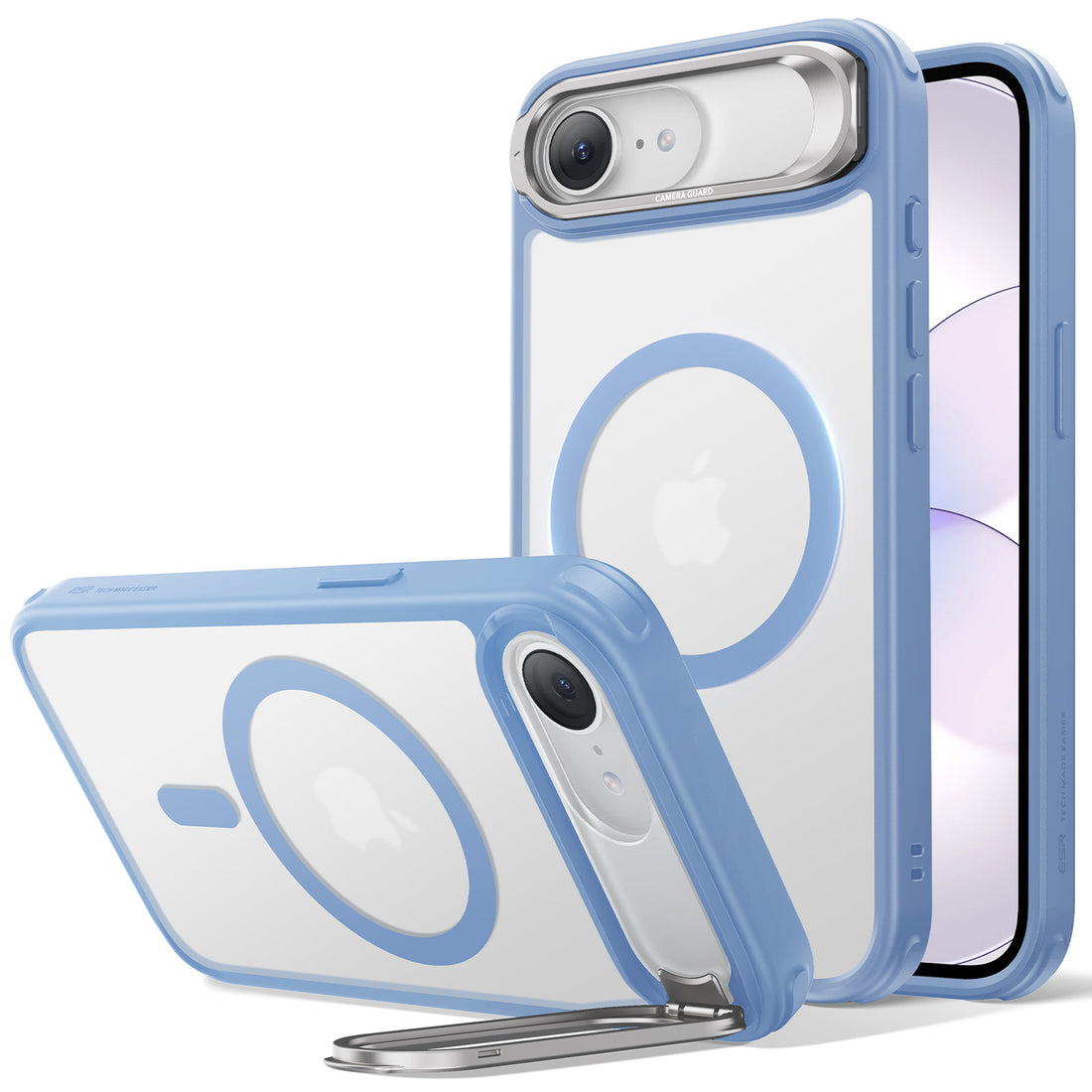 iPhone 17e Classic Hybrid Magnetic Case (Stash Stand) - Frosted Light Blue  Product type