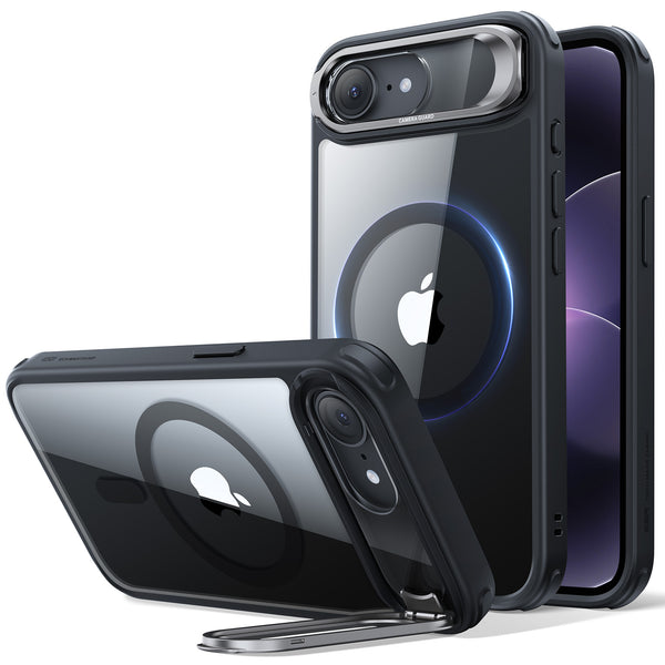 クリアブラック iPhone 17e MagSafeハイブリッドケース（グリップ
