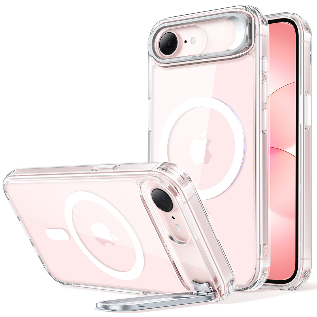 iPhone 17e Classic Hybrid Magnetic Case (Stash Stand) - Clear  Product type