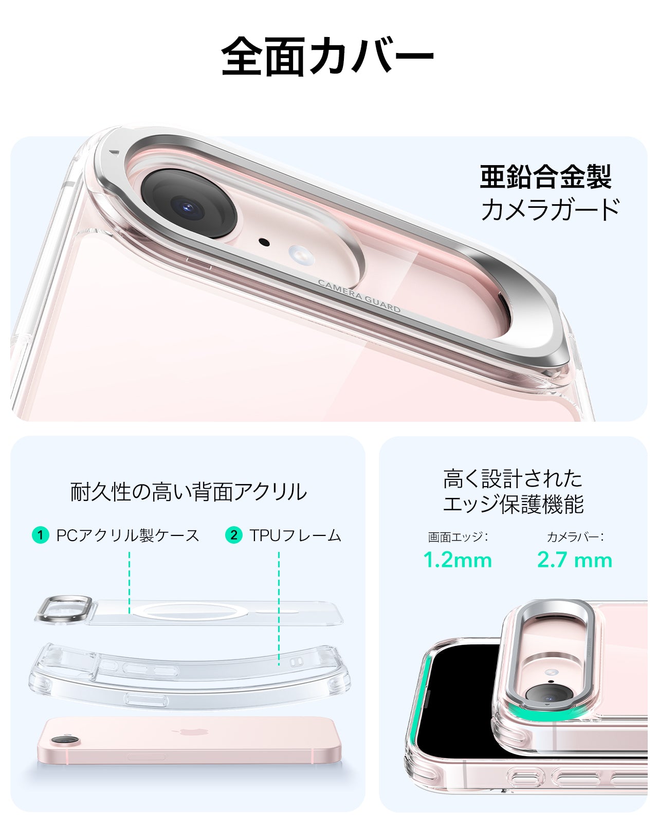 iPhone 17e Classic Hybrid Magnetic Case (Stash Stand) and Armorite® Screen Protector - Clear  Product type