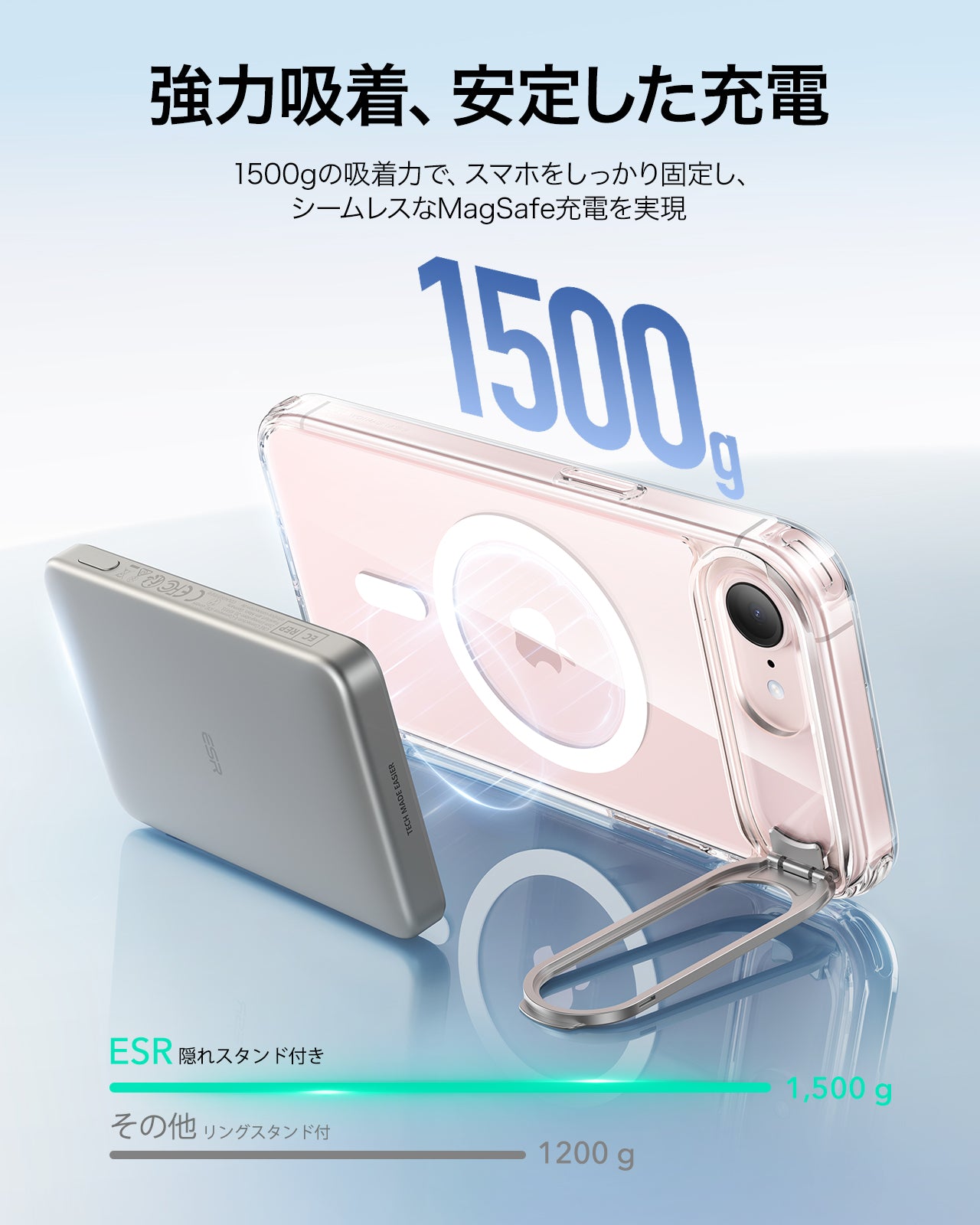 iPhone 17e Classic Hybrid Magnetic Case (Stash Stand) and Armorite® Screen Protector - Clear  Product type