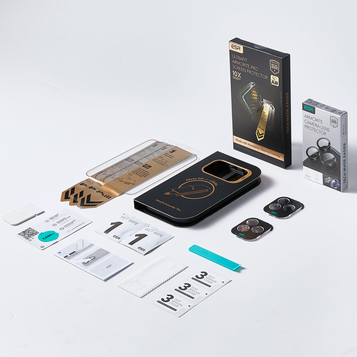 iPhone 18 Pro Bundle UltraFit Armorite® Pro Screen Protector and Camera Lens Protector - 3-Pack + 2 Sets  Product type