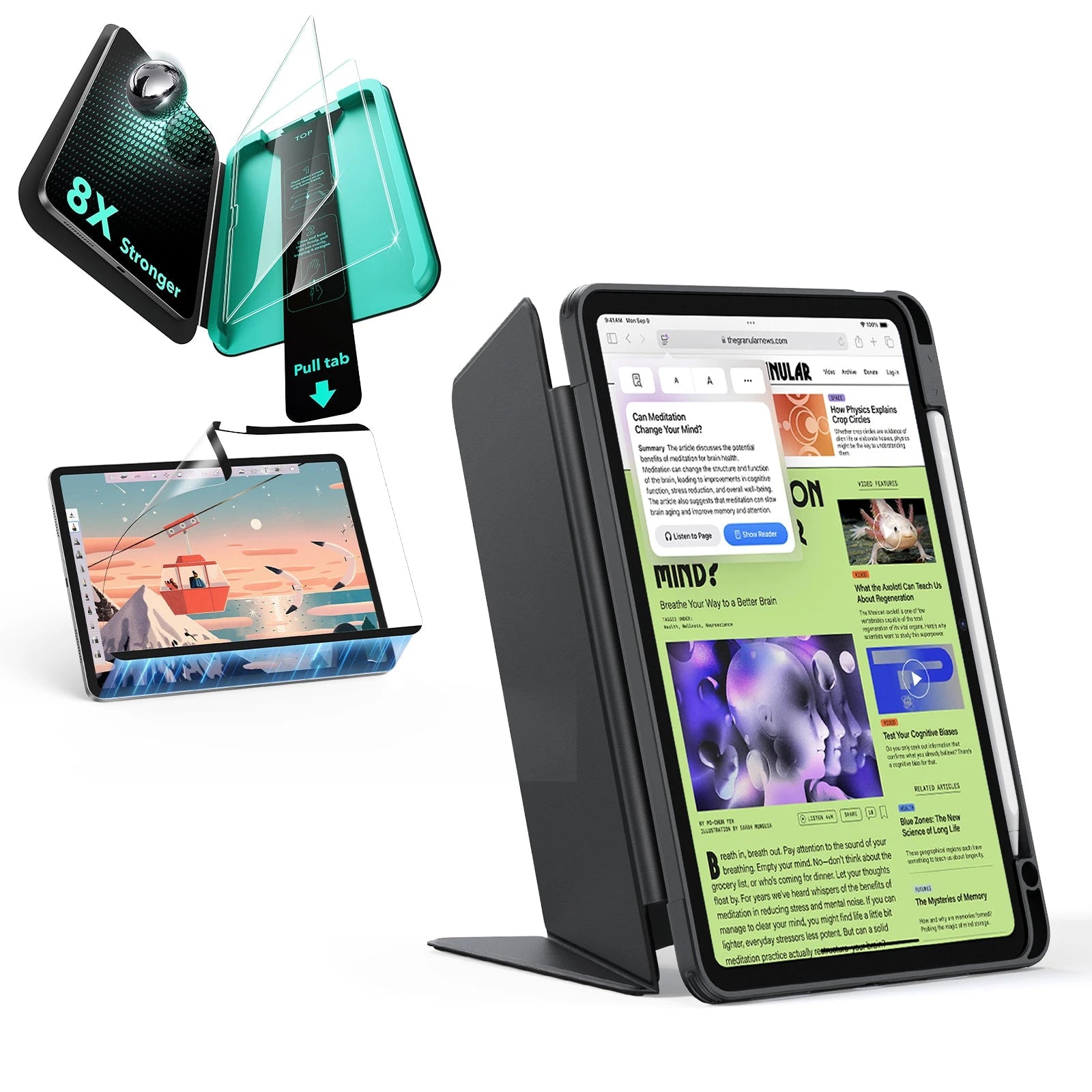 iPad 11" (A16, 2025) Flip Transformation Bundle - Black  Product type