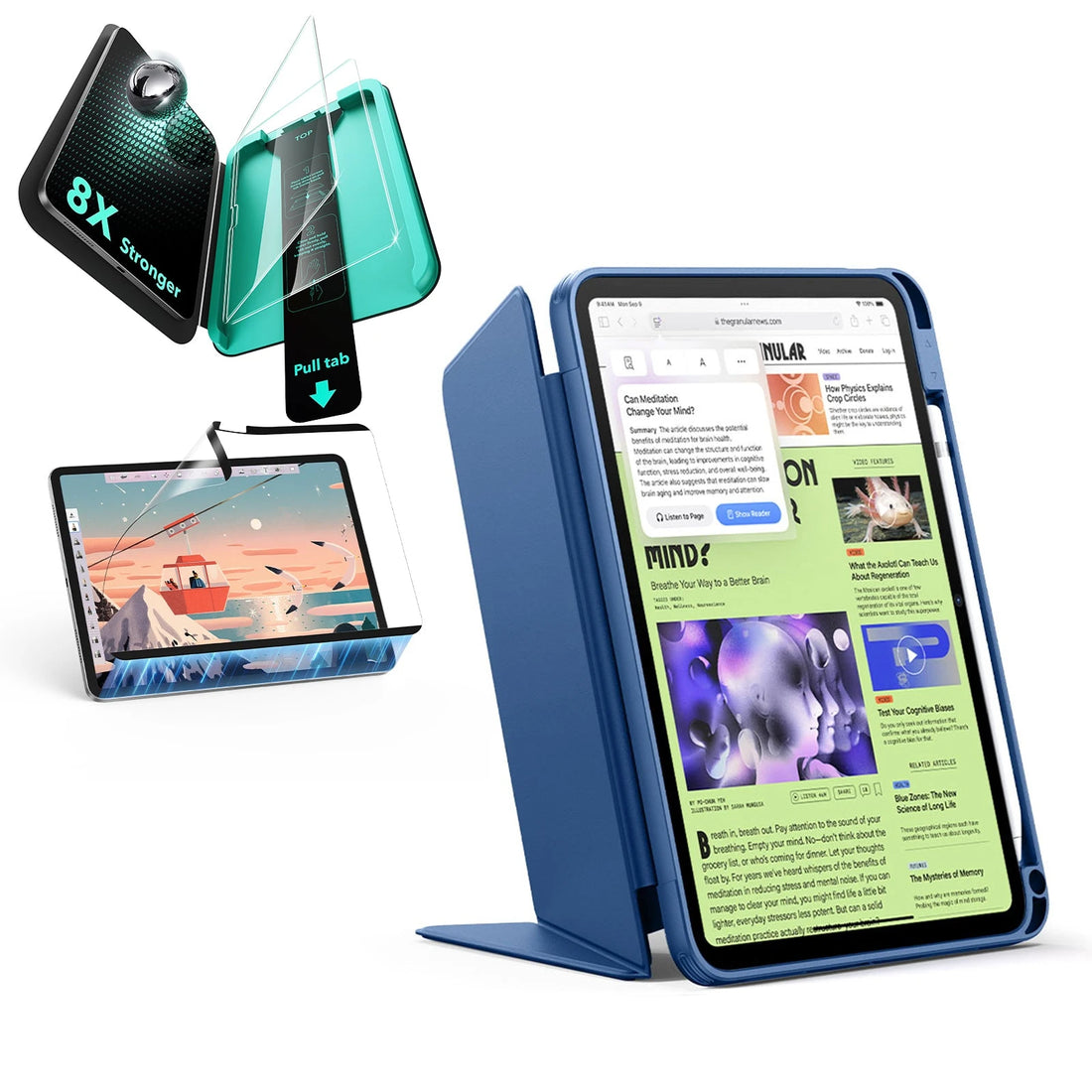 iPad 11" (A16, 2025) Flip Transformation Bundle - Navy Blue  Product type