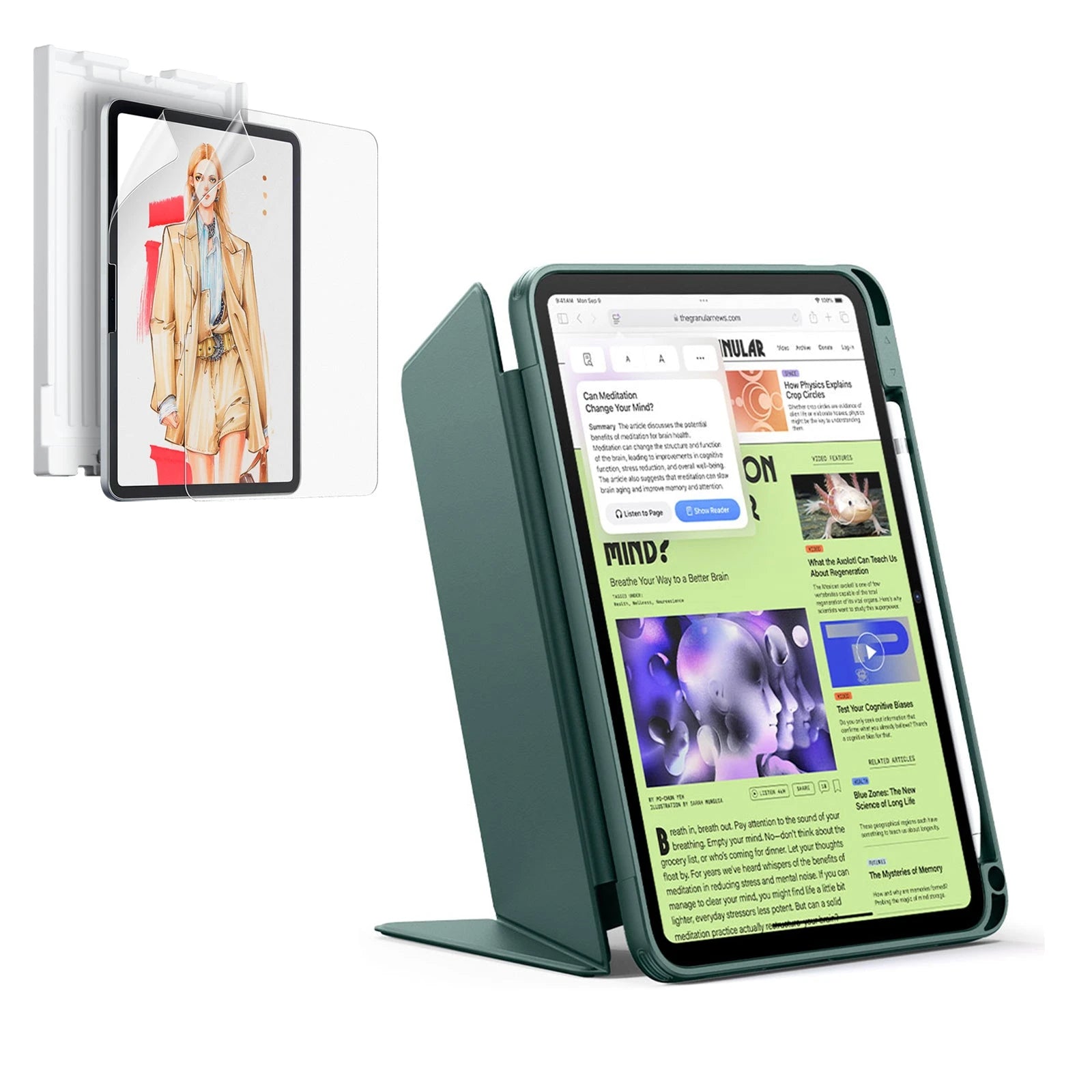 iPad 11" (A16, 2025) Flip Art Bundle - Green  Product type