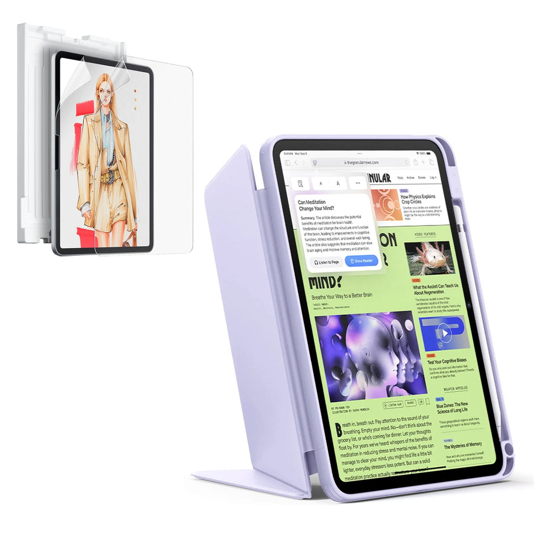 iPad 11" (A16, 2025) Flip Art Bundle - Light Purple  Product type