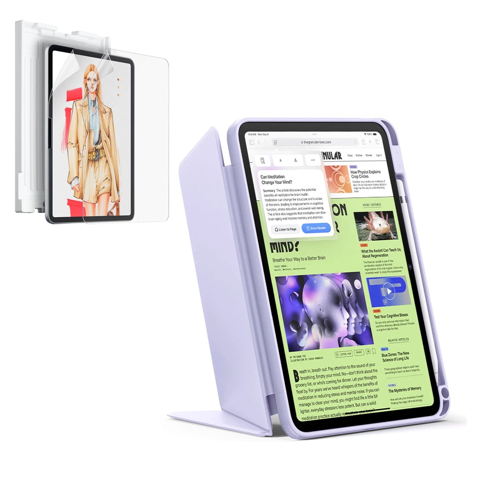 iPad 11" (A16, 2025) Flip Art Bundle - Light Purple  Product type