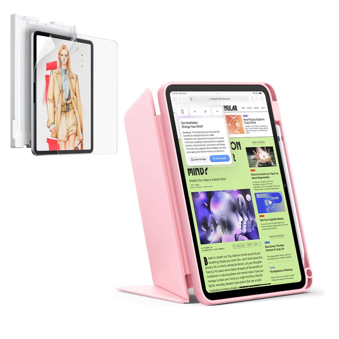 iPad 11" (A16, 2025) Flip Art Bundle - Pink  Product type