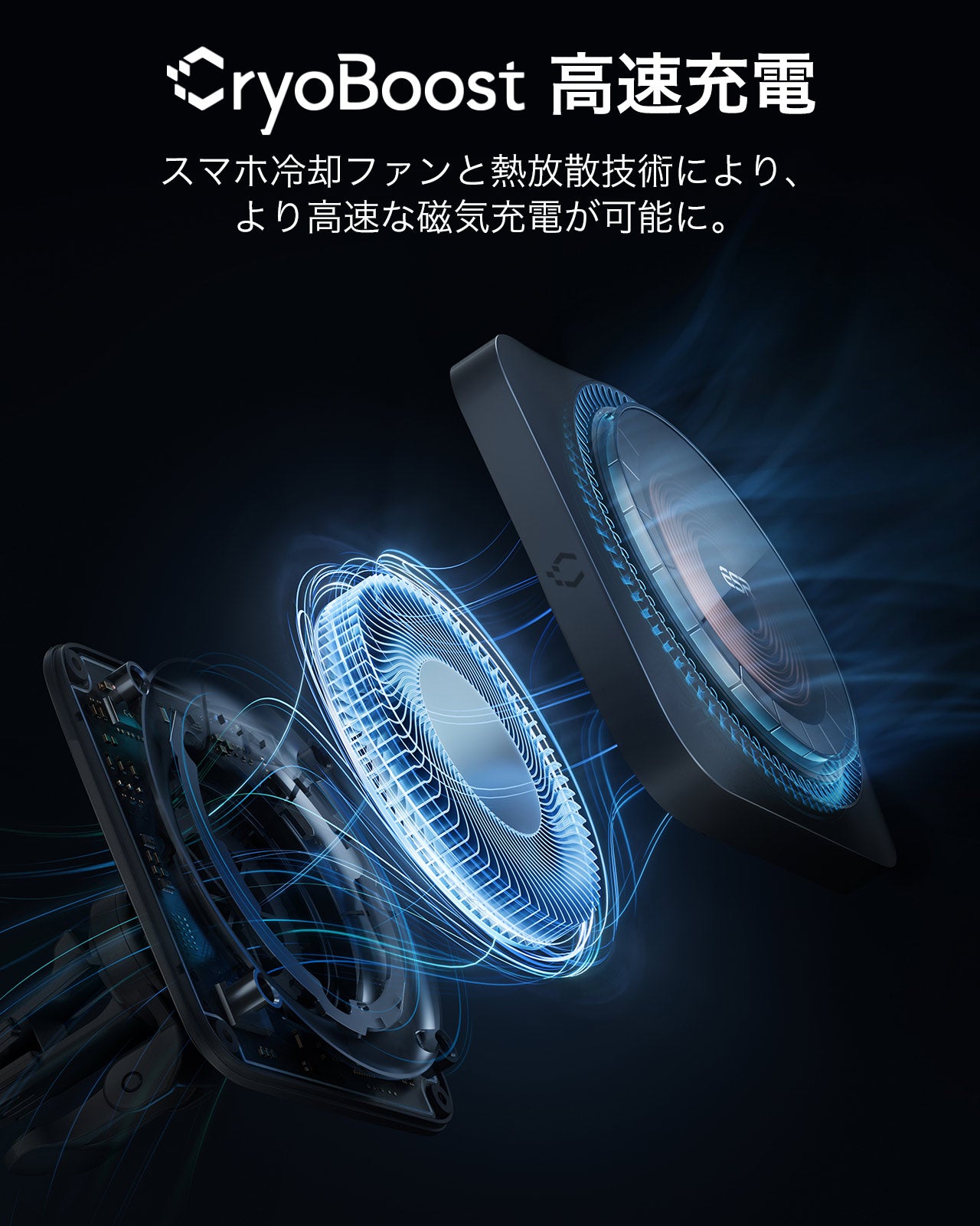 ワイヤレス車載充電器 CryoBoost™搭載（HaloLock）ワイヤレス充電器 最大出力36Wアダプター  Product type