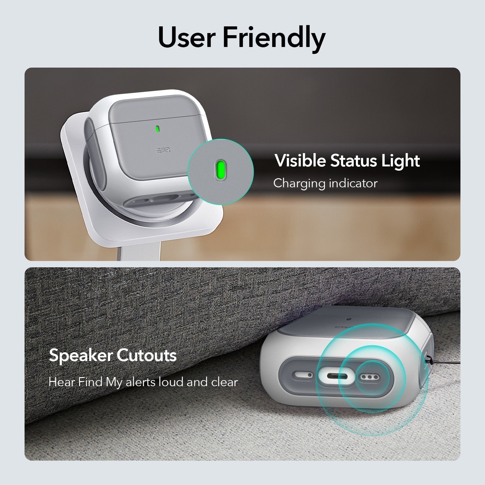 AirPods 4 Orbit Hybrid Case (HaloLock) - White  Product type