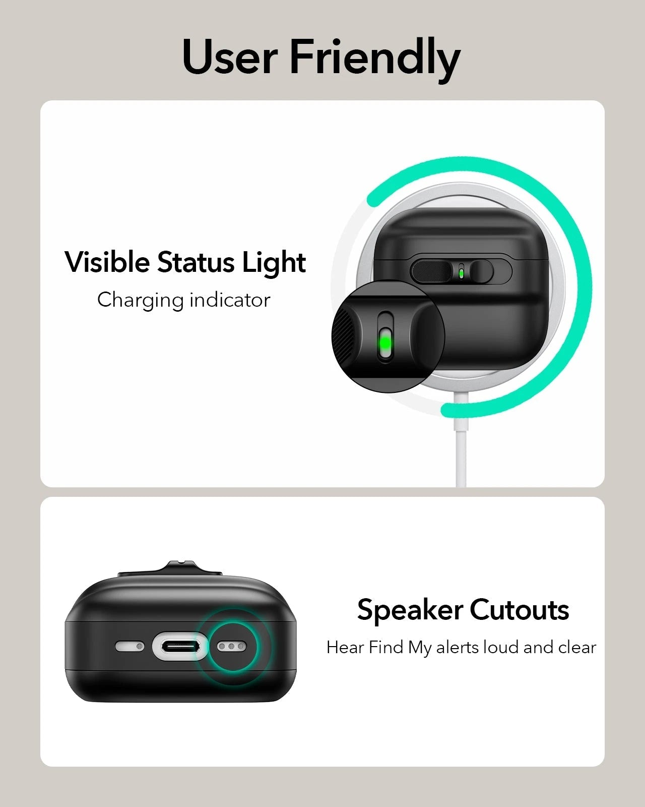 AirPods 4 Pulse FlickLock Case (HaloLock) - Black  Product type