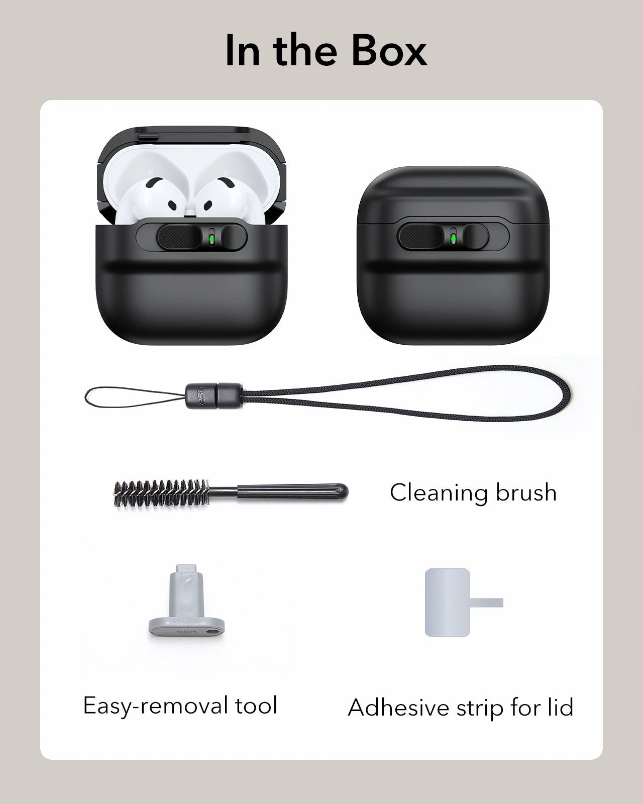 AirPods 4 Pulse FlickLock Case (HaloLock) - Black  Product type